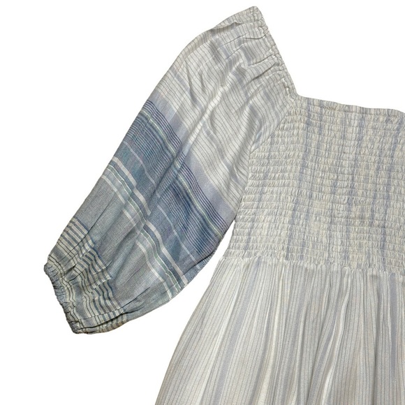 Jens Pirate Booty x Free People Coastline Striped Smocked Mini Dress US S - Picture 3 of 12